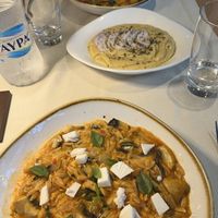 Gnocchi, flava lentil starter, orzo  at Red in Rhodes
