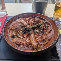 Vegan cassoulet at le Café de la Comédie in Carcassonne