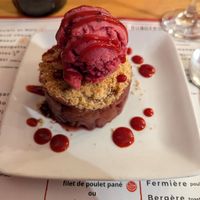 Crumble at le Café de la Comédie in Carcassonne