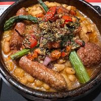 Dinner. This area is famous for their Cassoulet, which apparently originated in this region. I couldn’t believe they had a vegan version on the menu. at le Café de la Comédie in Carcassonne