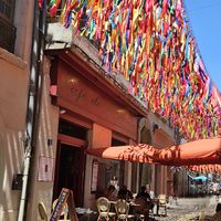 Quiet outside seating. at le Café de la Comédie in Carcassonne