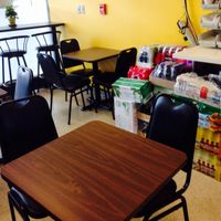 Indoor seating at Firehouse Deli in Gaithersburg