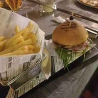The vege burger at Restaurant Palac in Baska Voda