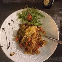 The rice noodle dish at Restaurant Palac in Baska Voda