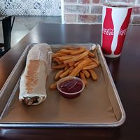 Falafel sandwich combo at Board Bites in Plano