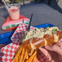 Vegan bun! at Dockside Cafe in Harwich Port