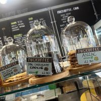   at Fuckoffee in East London