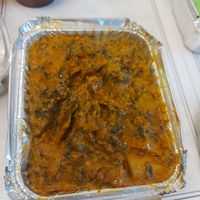 Saag aloo at Chefs Kitchen Indian Restaurant in Kidderminster