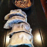 Mean Aubergine mit Dumpling Dipping Sauce at Dumplinghouse in Kassel