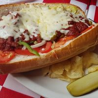 Vegetarian Sub at Big O Pizza and Booze in Grand Rapids