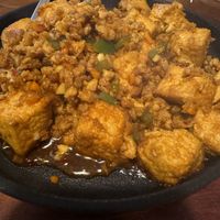 Spicy tofu with mince   at Clover Plant Based Kitchen & Bar  in Central Singapore