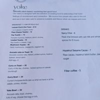 café menu at Northey Street Organic Farmers Market in Windsor