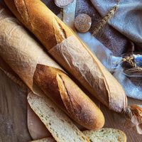 Sourdough vegan baguettes at Nazuk Cafe & Bakery in Gyumri