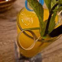 Mango lemonade at Memory Restaurant in Prague