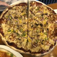 BBQ Fungi pizza  at Brizzolari's in Rowlands Gill