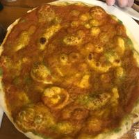 Garlic bread w tomato  at Brizzolari's in Rowlands Gill