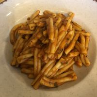 Pasta (caserecce) arrabbiata   at Brizzolari's in Rowlands Gill