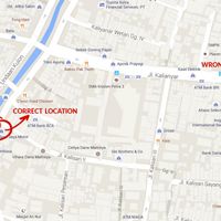 Correct Location Based on Google Maps at Pagoda Vegetarian - Undaan Wetan in 