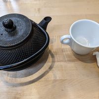 Tea service at Ramen O'Bowl in Cambridge