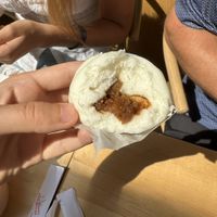 Steamed BBQ Bun - seitan   at Ramen O'Bowl in Cambridge