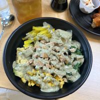 Smoky Seitan Rice Bowl w/ mint sauce   at Ramen O'Bowl in Cambridge