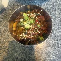 Japchae as a starter, very rich in flavour!   at Bap & Dak in Brussels