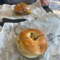 The Beyond sausage was a bit better the the vegan bacon option, but both were good    at Shmagel's Bagels in Ocean City