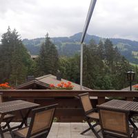 Terrace view at Hotel Alpenrose in Saanen