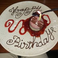 Vegan strawberry cheezecake at The Palms Restaurant & Lounge in Victoria