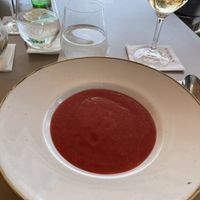 Strawberry gazpacho   at Ankora in Cavtat