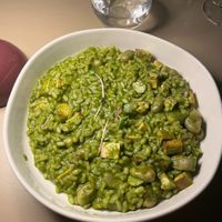 Vegan version of smoked risotto at Ankora in Cavtat