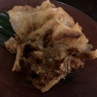 Terrible photo, but fantastic roti  at Sugarcane Restaurant in Coogee