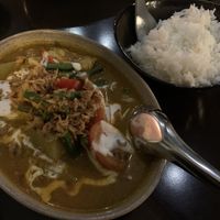 Baba’s curry was so tasty (sans the potato in there) - tofu exceptional  at Sugarcane Restaurant in Coogee