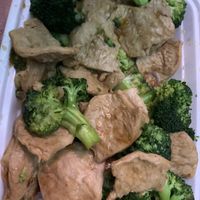 “Chicken” & broccoli  at Szechuan Tokyo in Sea Girt