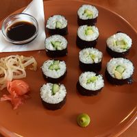 Sushi (vegan) at Zdravíčko in Olomouc