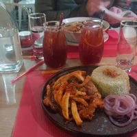 All together at Vietnam Street Food in Athens