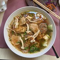 Noodle soupp  at Vietnam Street Food in Athens
