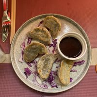 Mushroom dumplings   at Vietnam Street Food in Athens