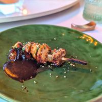 King Trumpet Mushroom Yakitori (the server assured us this is vegan) at Atlas Izakaya in Key West