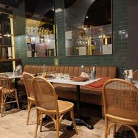 Inside at Pizzart in Madrid