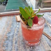 Cocktail with dry ice at Fairytale in Athens