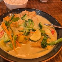 25. Thai green curry with vegetables and Tofu  at Lana Thai in Galway