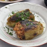 Crushed peppers  at Corner Of Bazaar in Gjirokaster