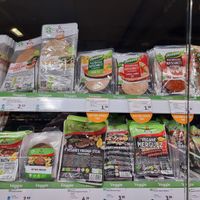Vegan slices, sausages, .... at Denns BioMarkt in Koblenz