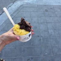Chocolate and mango  at Che Gelats! in La Palma
