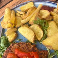 “The Pretender” burger at Pub Mont Fort in Verbier