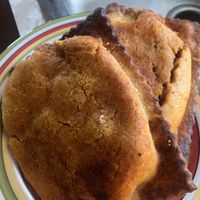 Moroccan chickpea pies  at Famous Town Pie in Mahone Bay