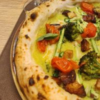 Seasonal pizza from May. I think this is probably the best pizza I have ever eaten. at Agorà21 in Bressanone