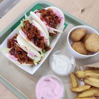 Bao buns at Green M'ama in Naples