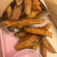 Sweet potato fries   at Green M'ama in Naples